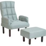Grijze Massief Houten Verstelrugleunings Beliani Gewatteerde Comfort stoelen in de Sale 