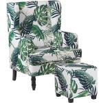 Moderne Groene Massief Houten Beliani Design fauteuils Sustainable in de Sale 