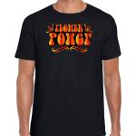 Oranje Bloemen T-shirts met opdruk  voor een Stappen / uitgaan / feest  in maat 3XL voor Heren 