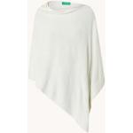 Gebroken-witte United Colors of Benetton Poncho's Boothals 