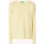 Lichtgele United Colors of Benetton Pullovers Ronde hals 