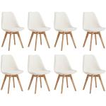 Moderne Beukenhouten Gestoffeerde Design stoelen 8 stuks Sustainable 