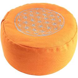 Berk YO-21-OR meditatie-accessoires - bloem van het leven meditatiekussen, oranje