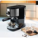 Zilveren Roestvrije Stalen Bestron Espressomachines met motief van Koffie 
