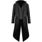 Steampunk Zwarte Polyester Lange jassen met motief van Halloween voor Heren 
