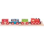 Multicolored Houten Bigjigs Toys Vervoer Speelgoedauto's 2 - 3 jaar met motief van Spoorwegen voor Kinderen 
