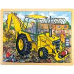 Bigjigs Toys Werkvoertuigen 24 stukjes Legpuzzels 2 - 3 jaar voor Kinderen 