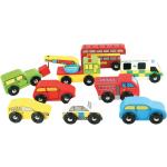 Multicolored Houten Bigjigs Toys Vervoer Speelgoedauto's 2 - 3 jaar met motief van Bus voor Kinderen 