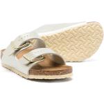 Gouden Rubberen Birkenstock Arizona Metallic Platte sandalen  in maat 37 met Gespsluiting in de Sale voor Kinderen 