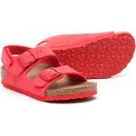Rode Rubberen Birkenstock Platte sandalen  in maat 34 met Gespsluiting voor Kinderen 