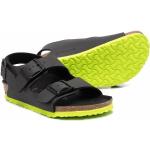 Zwarte Rubberen Birkenstock Platte sandalen  in maat 36 met Gespsluiting in de Sale voor Kinderen 