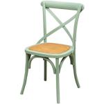 Rustice Groene Massief Houten armleun Biscottini Antiek look Antieke stoelen Sustainable 