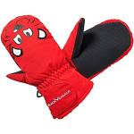 Rode Polyamide Black Crevice Wintersport handschoenen 