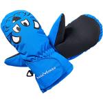 Blauwe Polyamide Black Crevice Wintersport handschoenen 