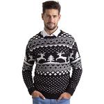 Zwarte Acryl Blauerhafen Pullovers  voor een Kerstmis Ronde hals  in maat L Sustainable voor Heren 