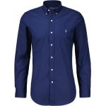 Marine-blauwe Stretch Ralph Lauren Polo Poloshirts button down  in maat XXL voor Heren 