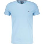 Casual Lichtblauwe Tommy Hilfiger Effen T-shirts Ronde hals  in maat XXL voor Heren 