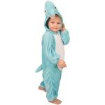 Blauwe Kinder verkleedkleding met motief van Dolfijnen 