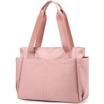 Roze Nylon Opvouwbare Totes Sustainable voor Dames 