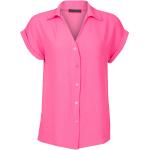Roze Polyester Blouse korte mouwen  in maat XL voor Dames 