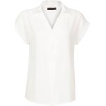 Witte Polyester Blouse korte mouwen  in maat XL voor Dames 