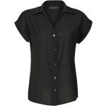 Zwarte Polyester Blouse korte mouwen  in maat XL voor Dames 
