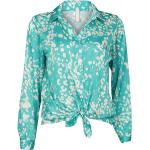 Licht-turquoise Polyester All over print Blouses met print  in maat XL voor Dames 