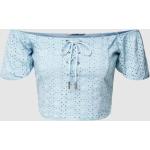 Lichtblauwe Polyester Guess Damesblouses  in maat S in de Sale 