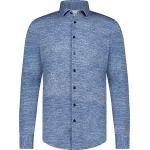 Casual Blauwe Jersey Blue Industry Overhemden lange Mouwen voor Heren 