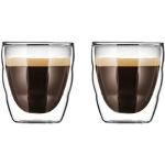 Transparante dubbelwandige Bodum Pilatus Koffiekopjes & koffiemokken 2 stuks 