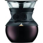 Transparante Glazen Bodum Pour Over Cafetieres met motief van Koffie 
