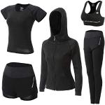Casual Zwarte Polyester Ademende Trainingspakken  in maat XL voor Dames 