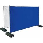 Bouwafrastering blauw 150 PE-zeil voor bouwhek 3,0 m x 2,0 m UV-bestendig ogen elke 50 cm