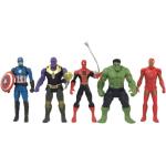 Boxed Super Heroes 5-Piece Figure Set (captain America, Thanos, Spiderman, Hulk, Ironman) Tngstr065
