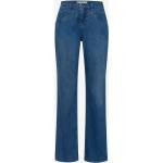 Blauwe Linnen Brax Maine Bootcut jeans  in maat 3XL voor Dames 