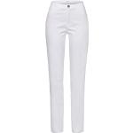 BRAX Dames Style Carola Five-Pocket hoogwaardig katoen-satijnen broek, wit, 32W / 34L