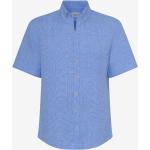 Blauwe Linnen Brax Overhemden   in maat 3XL voor Heren 