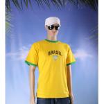 Brazilie voetbal thema shirt Brasil voor heren XL -