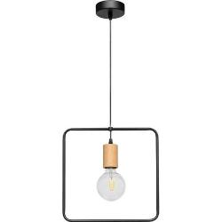BRITOP LIGHTING Hanglamp CARSTEN WOOD Hanglamp, moderne lamp van metaal en eikenhout