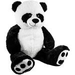 Zwarte Brubaker 60 cm Knuffels met motief van Panda 