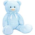 BRUBAKER XXL Teddybeer 100 cm - Zacht Speelgoed Knuffel - Lichtblauw
