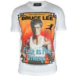Bruce Lee Illustratie Wit T-Shirt Dsquared2 , White , Heren