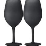 Brunner 0830184N.C1M breukglasset, 2 stuks, Wineglass Blacksatin, 60 Cl, zwart