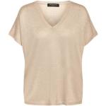 Gouden Polyester Bruuns Bazaar V-hals T-shirts V-hals  in maat S voor Dames 