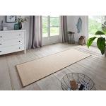 BT Carpet Bouclé Loper - keukenloper, antislip, platweefsel, laagpolig, keukentapijt voor hal, keuken, woonkamer, badkamer, badkamer - beige, 67x400 cm