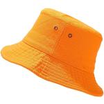Oranje Bucket hats  voor de Zomer  in maat M voor Dames 