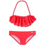 Rode Buffalo Bandeau kinder bikini's  in maat 146 voor Meisjes 