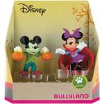 Bullyland 15082 - speelfigurenset, Walt Disney Mickey en Minnie in Halloweenkostuum, liefdevol handbeschilderde figuren, PVC-vrij, leuk cadeau voor jongens en meisjes om fantasierijk te spelen
