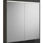 burgbad Euro mirror cabinet with LED lighting 80 cm, with 2 doors SPGS080-F3864