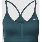 Donkergroene Polyester Stretch Nike Bustiers voor Dames 